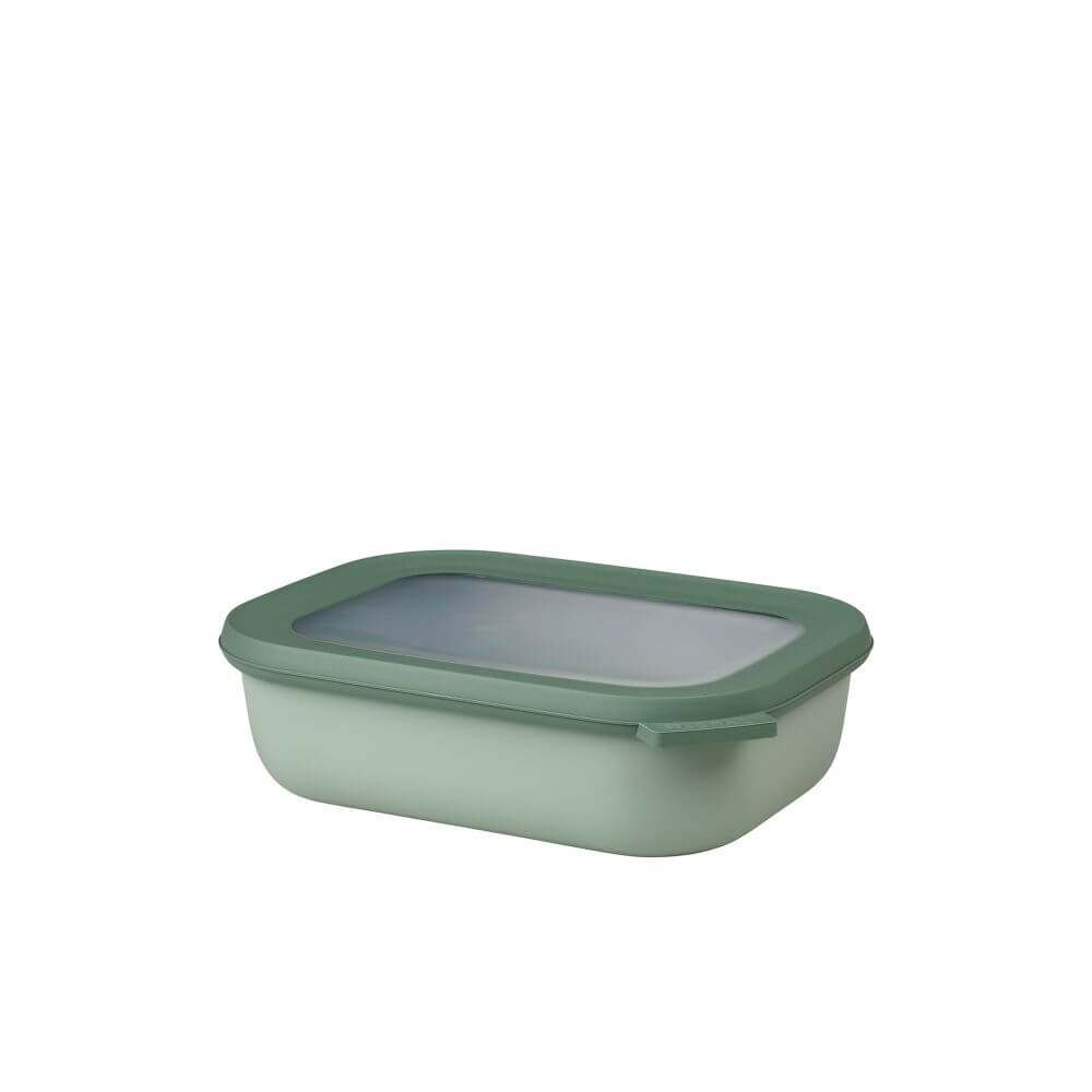 Cirqula 1 Liter Freezer Container with Airtight Lid - Nordic Sage Green - Perfect for Meal Prep, Leftovers & Long-Term Food Storage in Freezer