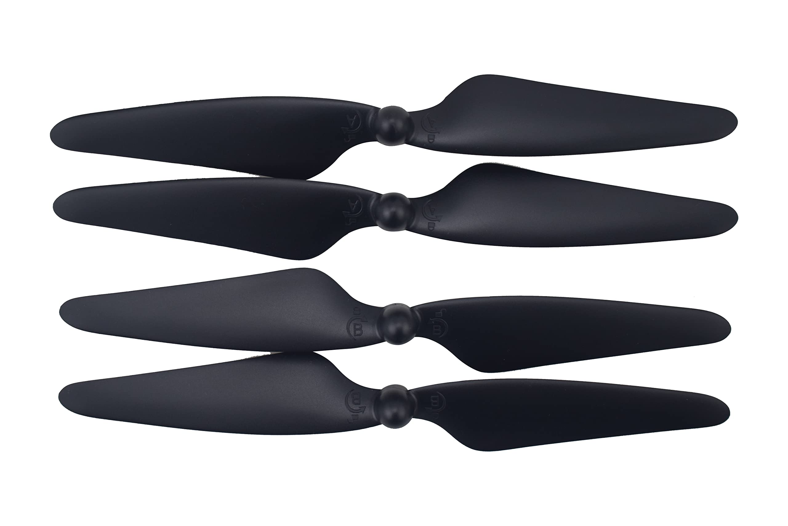 Fytoo 4pcs Hubsan H501S RC Drone Propellers with 4 Protection Covers - Spare Parts & Accessories for Quadcopter Repair and Replacement - Perfect for Outdoor Flying and Aerial Photography