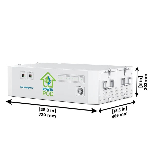 Natures Generator Powerhouse Lithium Power Pod - Portable Solar Generator for Camping, RV, and Emergency Backup Power