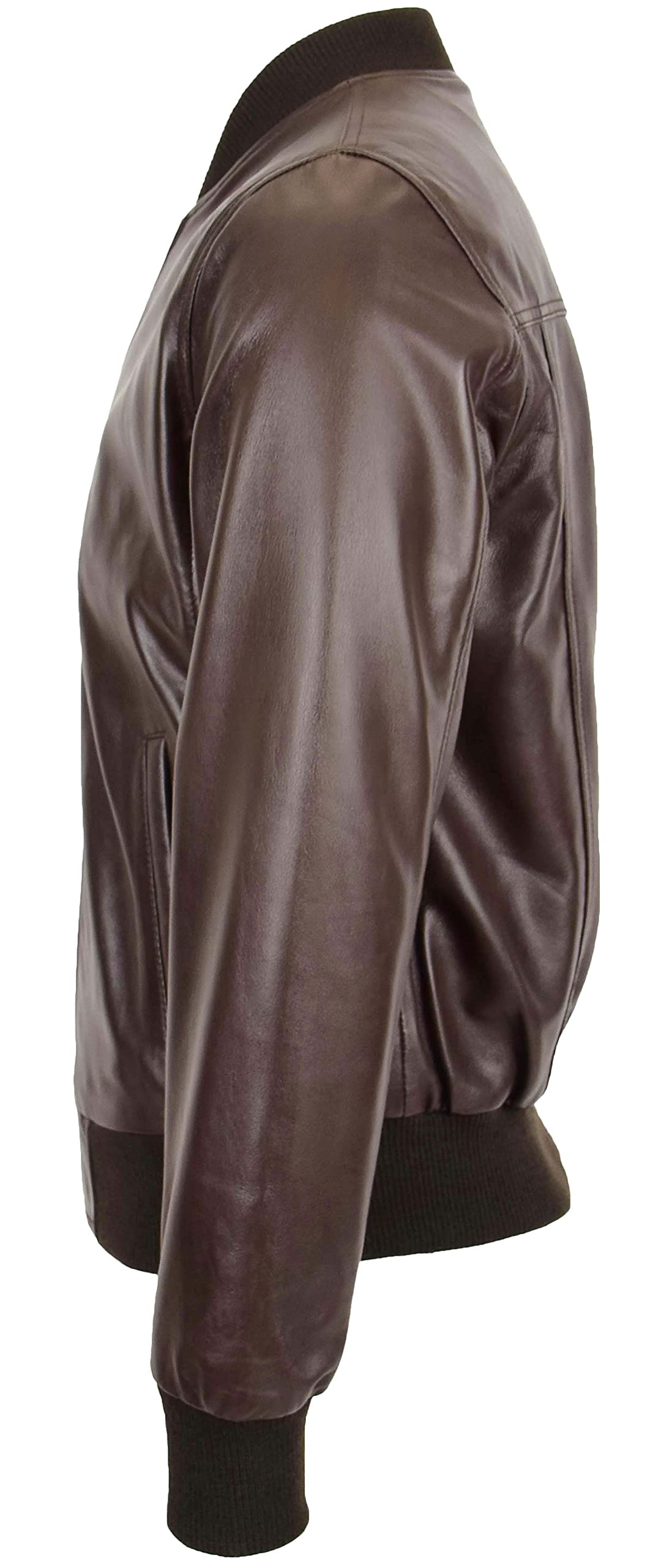 Men's Genuine Leather Bomber Jacket MA-1 Varsity Style Ryan | Classic Aviator Flight Jacket for Men | Perfect for Casual Wear, Motorcycle Riding & Night Out