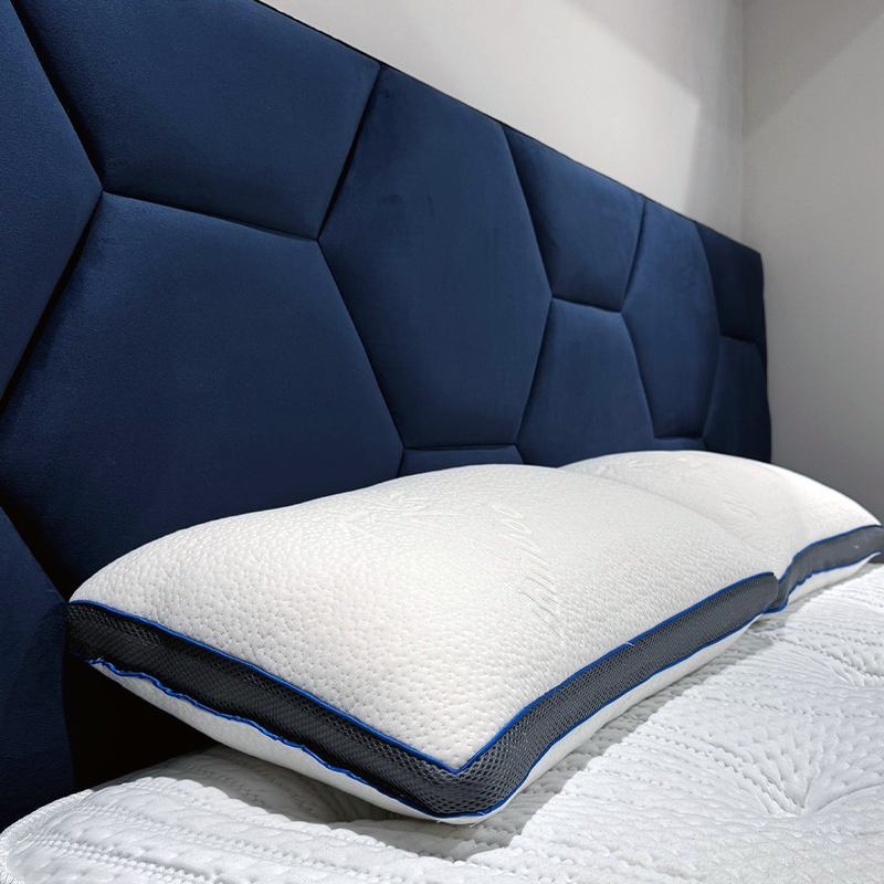 Ice Cloud Pillow - Ultra Soft Cooling Gel Memory Foam Pillow for Neck Pain Relief & Better Sleep - Perfect for Side, Back & Stomach Sleepers - Home & Travel Use
