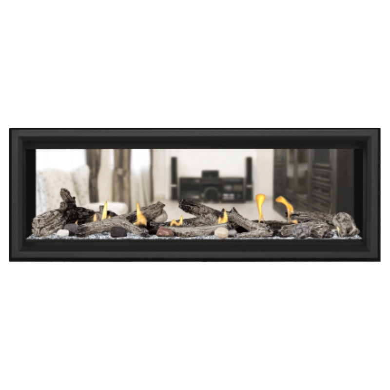 Napoleon Vector 50 See-Through Linear Direct Vent Gas Fireplace LV50N2 - Modern Heating Solution for Living Rooms & Patios