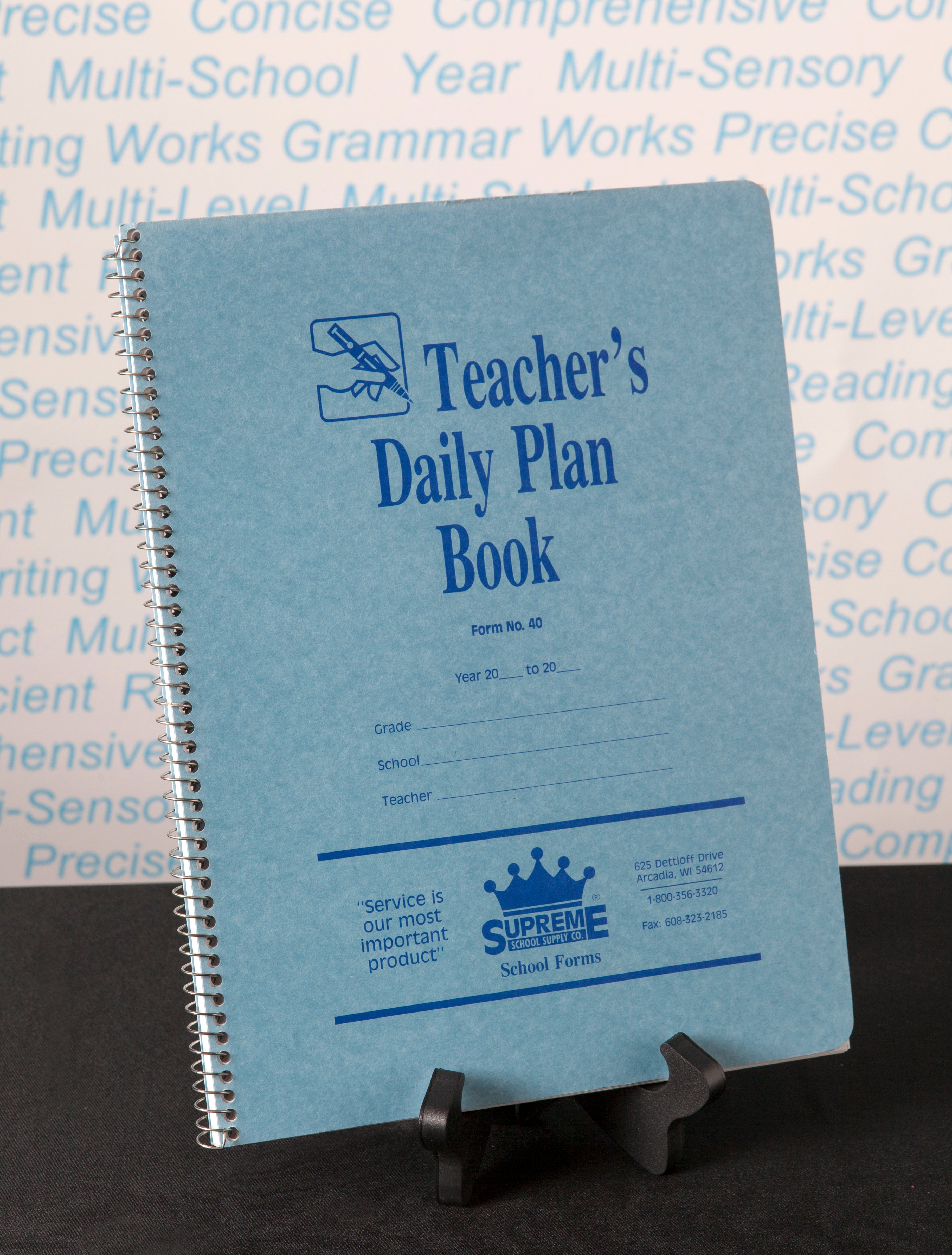 Teacher's Daily Planner 2024 - Academic Lesson Planner & Organizer for Educators - Perfect for Classroom Scheduling, Homework Tracking & Teacher Productivity
