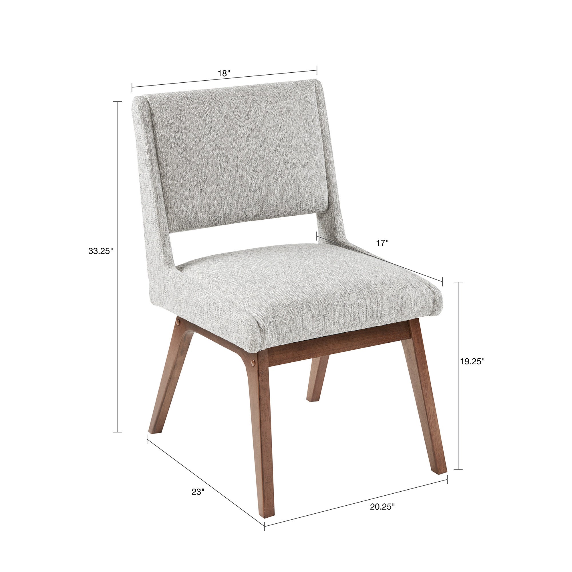 Boomerang Dining Side Chairs (Set of 2) - Modern Kitchen & Dining Room Furniture for Home Decor