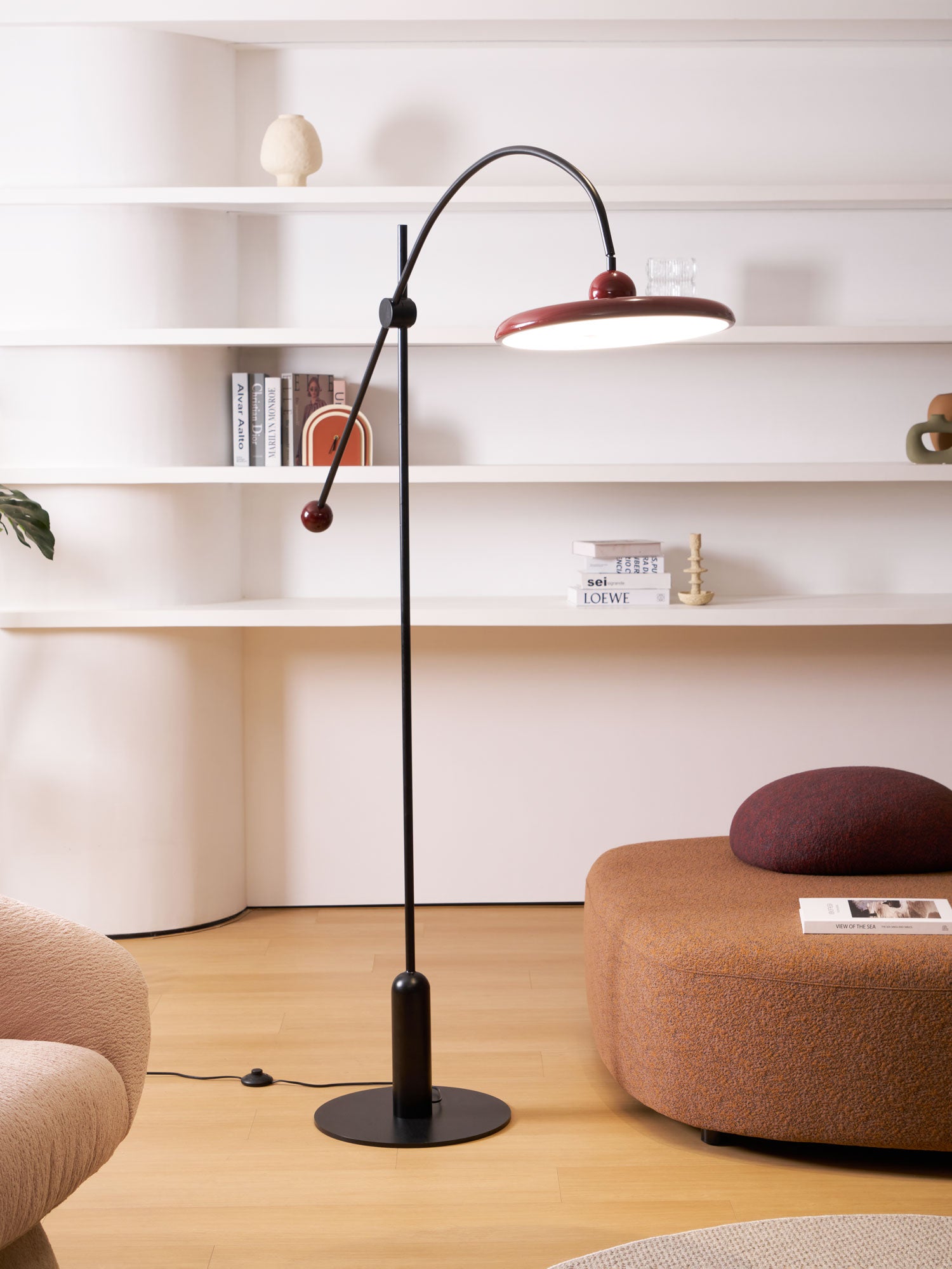 Lola Floor Lamp - Modern LED Standing Light for Living Room, Bedroom & Office - Adjustable Brightness & Warm White Light for Reading & Relaxation