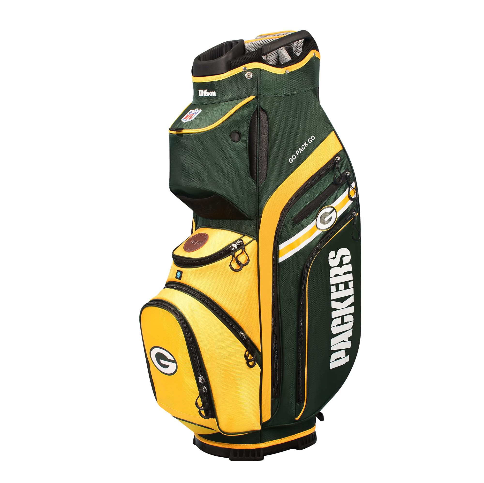 Wilson NFL Official Licensed Golf Bags for Men - Durable & Lightweight Golf Stand Bag with Cooler Pocket - Perfect for Football Fans & Golfers on the Course or Driving Range