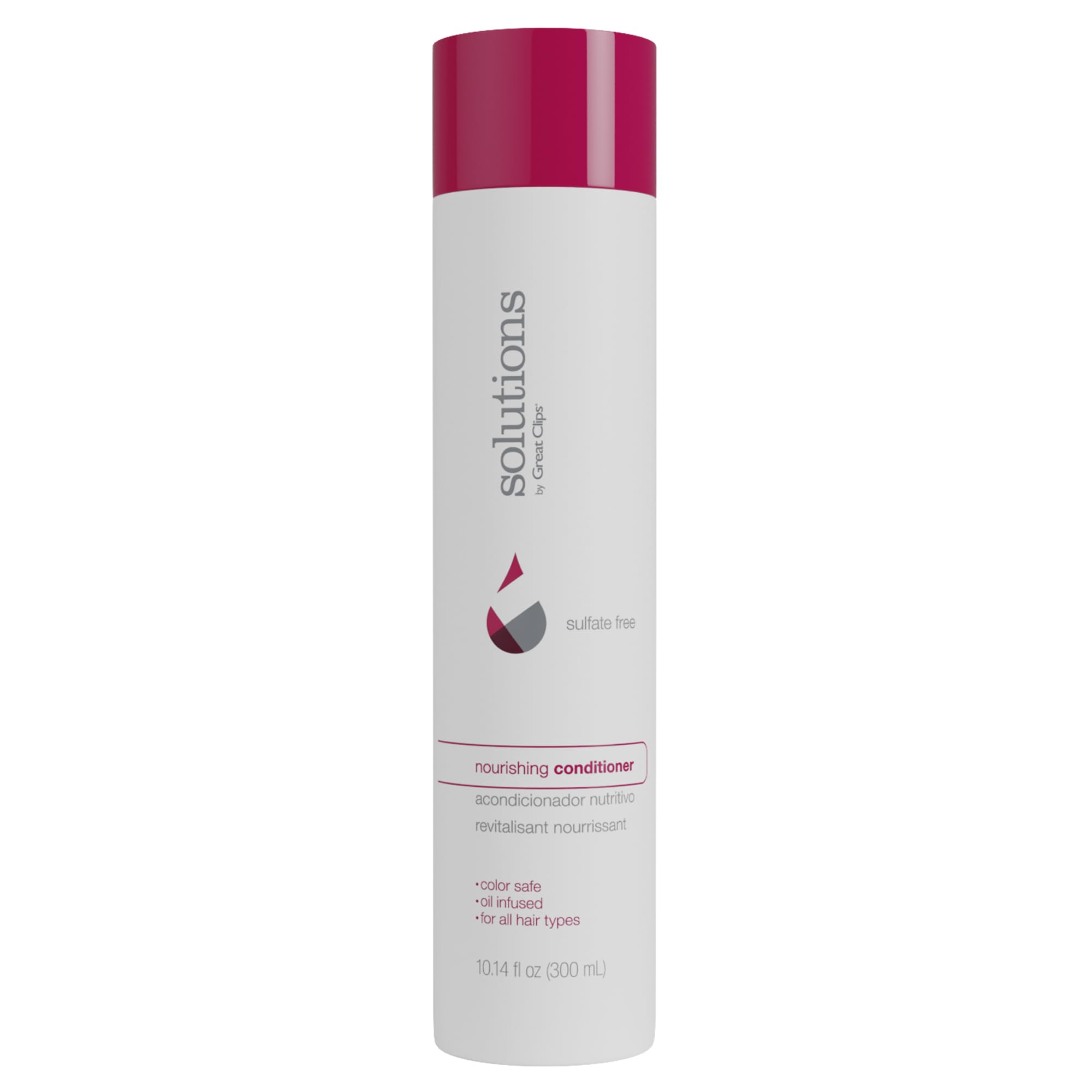 GREAT CLIPS Nourishing Conditioner with Argan Oil - 10 fl oz | Sulfate & Paraben Free | Hydrates & Repairs Damaged Hair | Safe for Color-Treated Hair | Perfect for Dry, Frizzy Hair Care & Daily Moisturizing