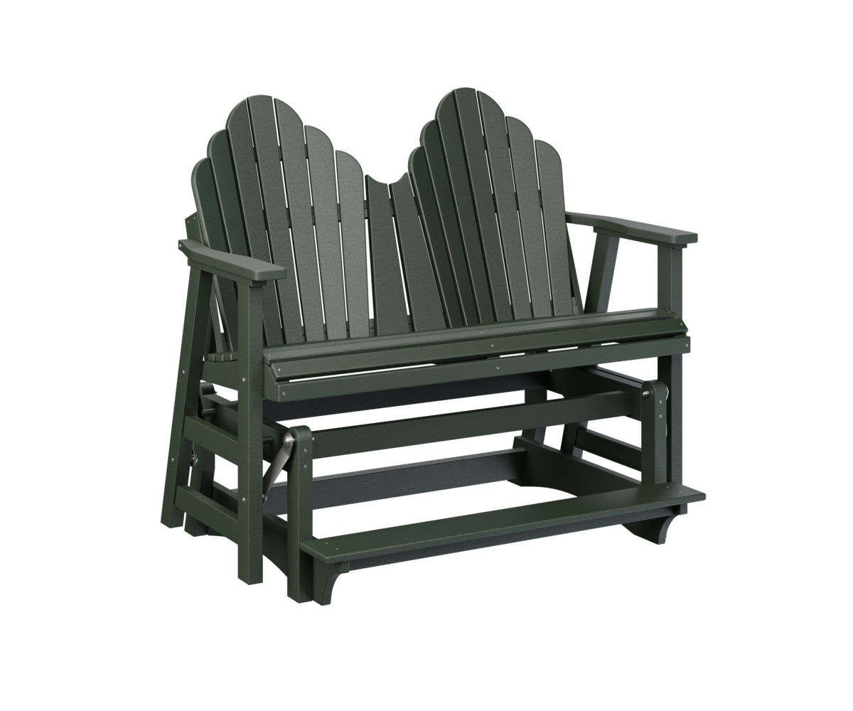 Berlin Gardens Cozi Back Double Counter Glider - Outdoor Patio Swing Bench with Canopy for Porch, Garden, and Backyard Relaxation