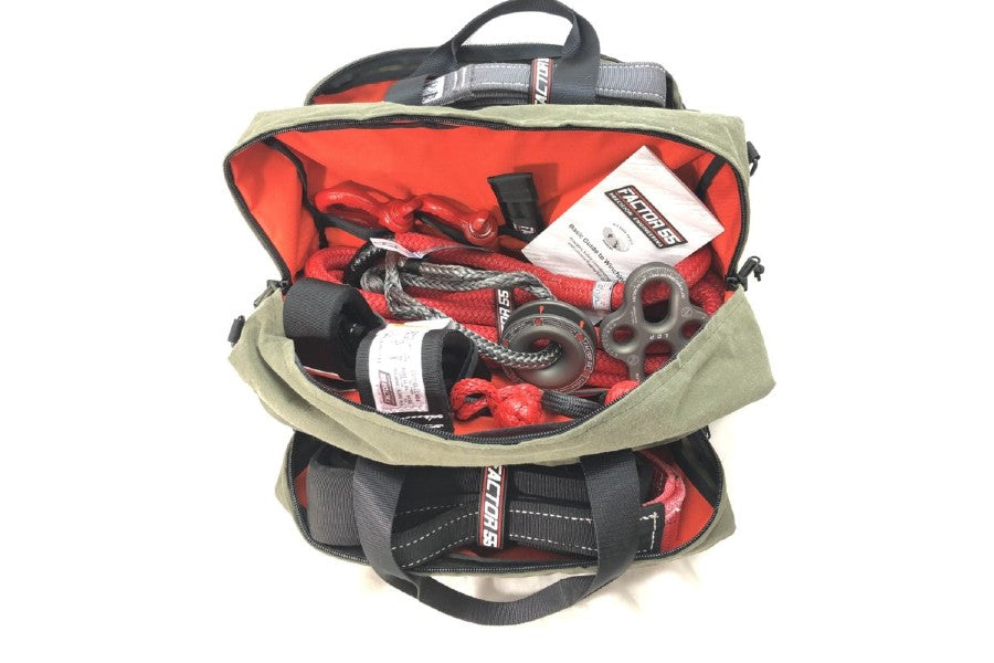 Factor 55 Off-Road Vehicle Recovery Kit with Borah Red Shackle - Heavy Duty 4x4 Towing Accessories for Jeep, Truck & SUV Recovery in Mud, Sand & Rough Terrain