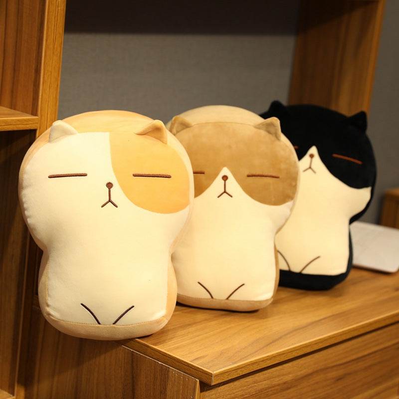 Judgmental Mini Cat Plush Toy - Cute Stuffed Animal for Cat Lovers, Home Decor, Desk Companion & Gift Idea