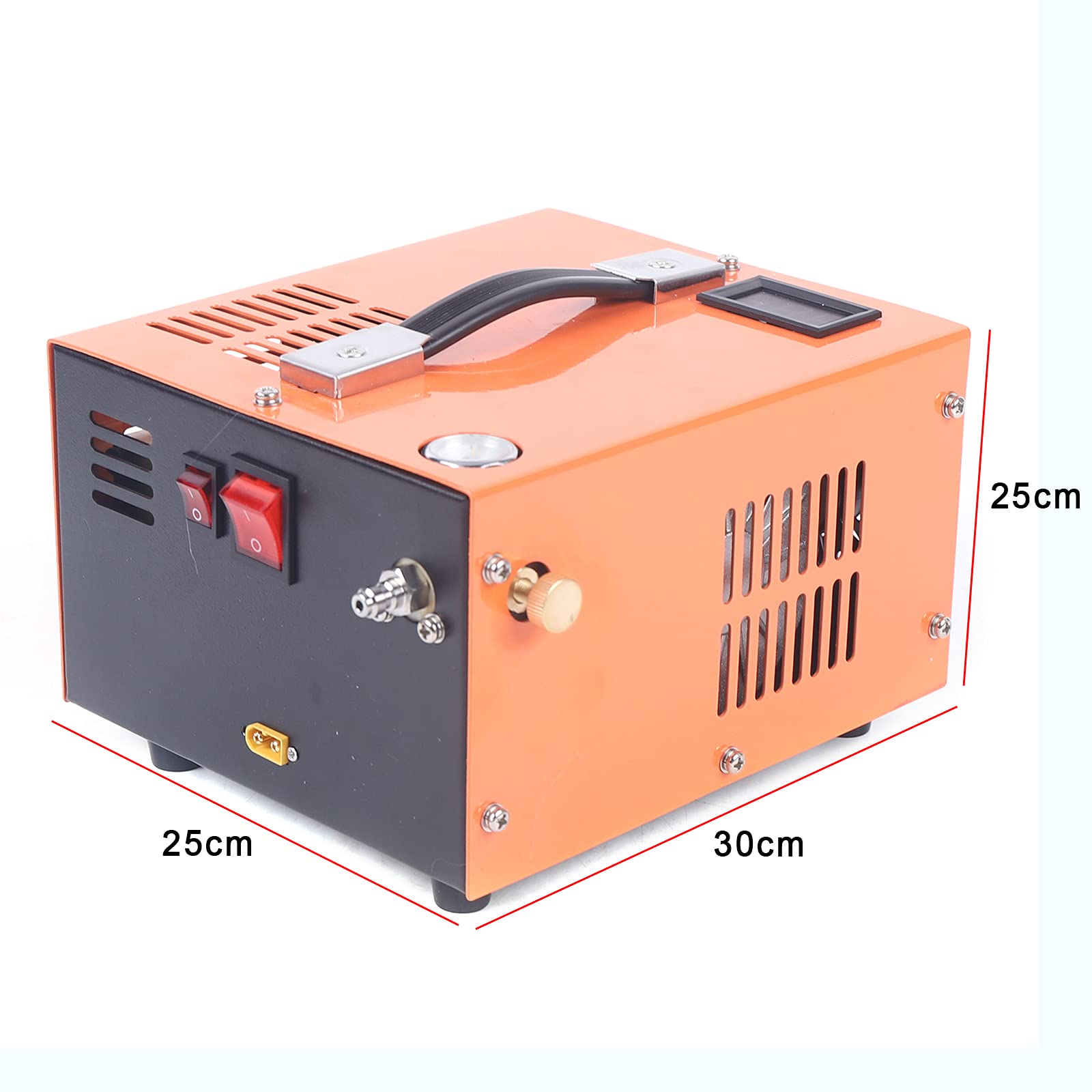 12V 30MPA 4500PSI High Pressure Air Compressor Pump - Portable PCP Air Compressor with Built-in Transformer for Cars, Trucks & Off-Road Vehicles - Ideal for Tire Inflation, Paintball Guns & Scuba Diving Equipment