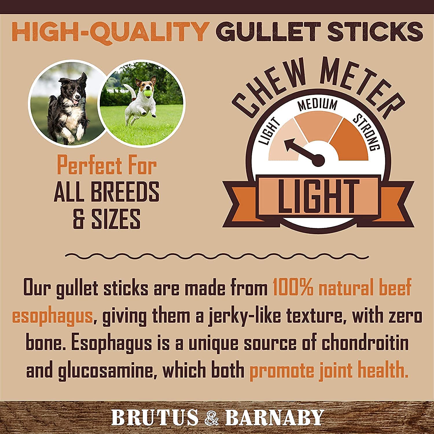 BRUTUS & BARNABY Sweet Potato Dog Treats 14oz + Beef Jerky 15-Count - Healthy Natural Snacks for Small & Large Dogs - Perfect for Training, Rewards & Dental Health