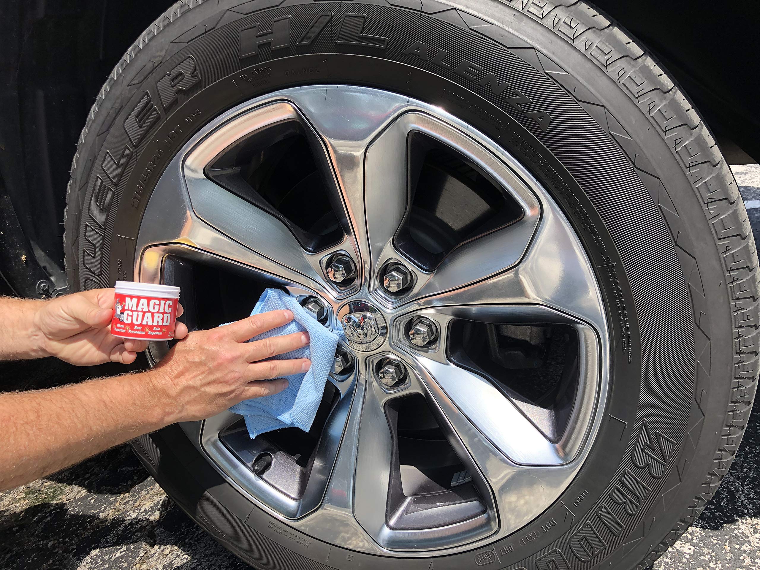 Best Wheel Wax & Sealant - Alloy Wheel Protection for Cars & Trucks - Removes Brake Dust & Road Grime - Hydrophobic, Acid & Corrosion Resistant - Made in USA (8 oz) - Perfect for Detailing, Off-Roading & Winter Protection