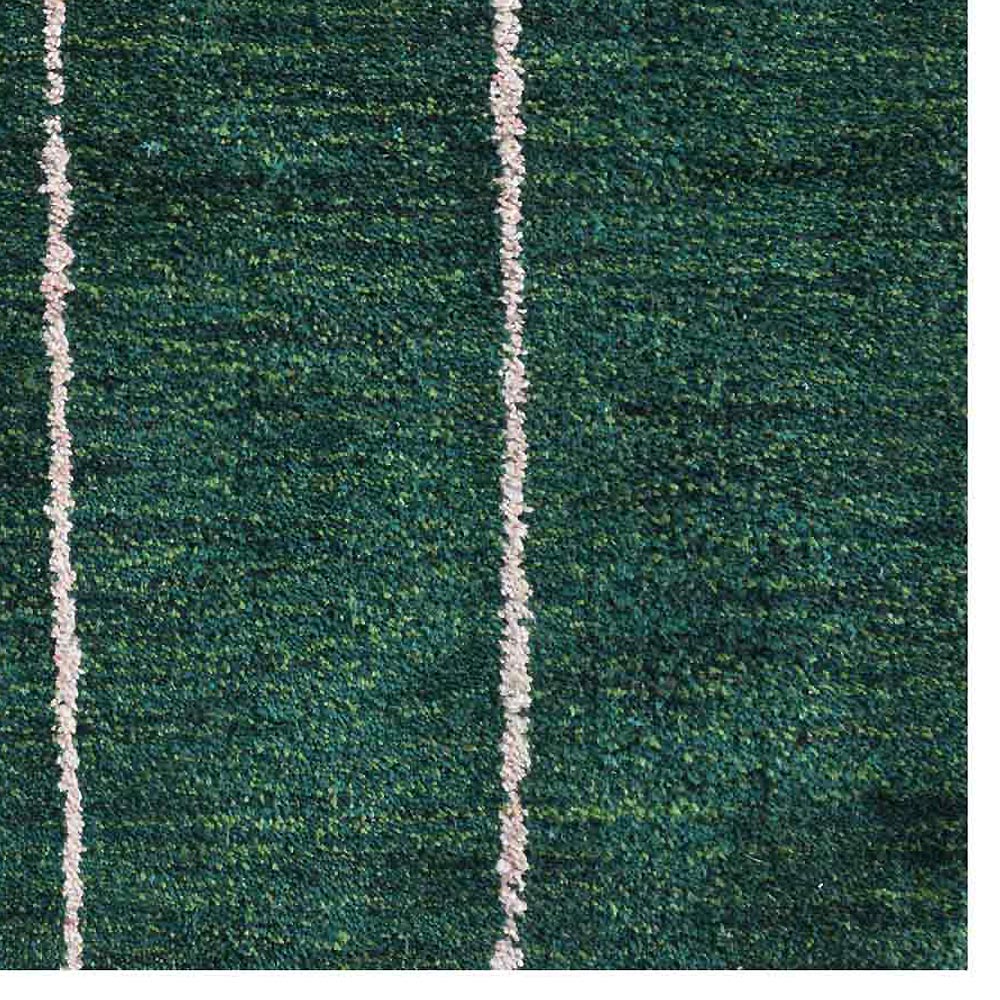 Hand-Knotted Diamond Wool Rug - Luxury Bohemian Area Rug for Living Room, Bedroom & Office Decor