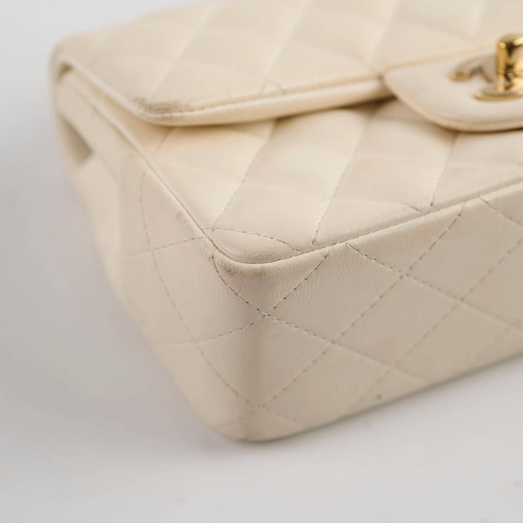 Chanel Mini Rectangular Cream Lambskin Crossbody Bag with Microchip - Luxury Designer Handbag for Women, Perfect for Parties, Dating & Everyday Use