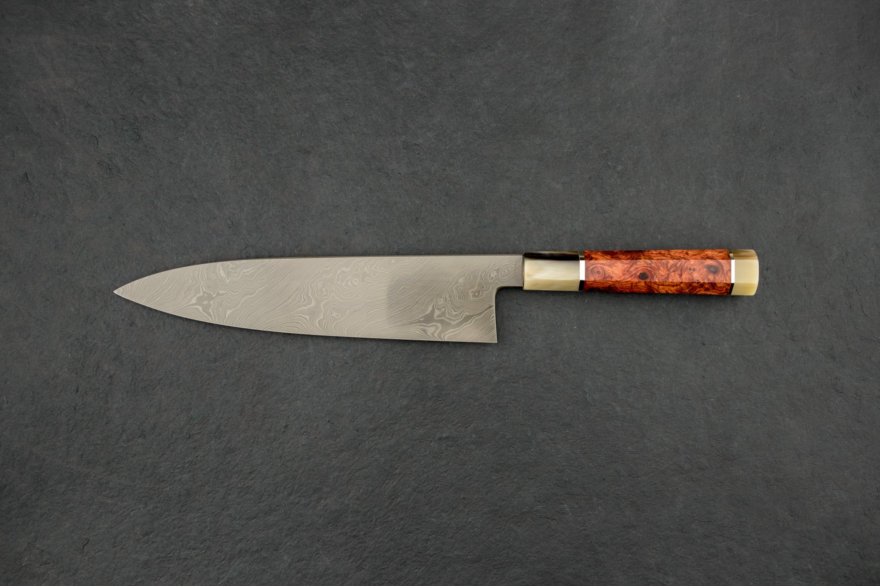 Premium Shoichi Hashimoto Tobigumo Coreless Torsion Damascus Gyuto Knife 240mm - Japanese Chef Knife for Professional Cooking, Slicing, and Precision Cutting