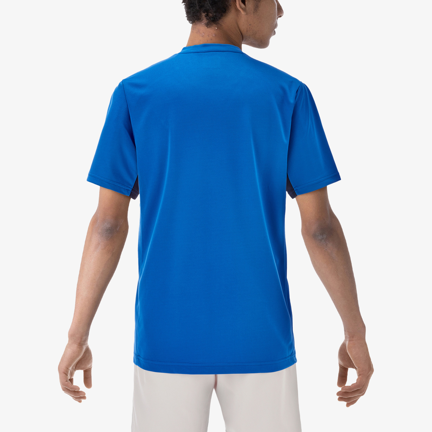Yonex Men's Tennis Shirt 10810 - Moisture Wicking Performance Top in Blast Blue for Competitive Matches & Training