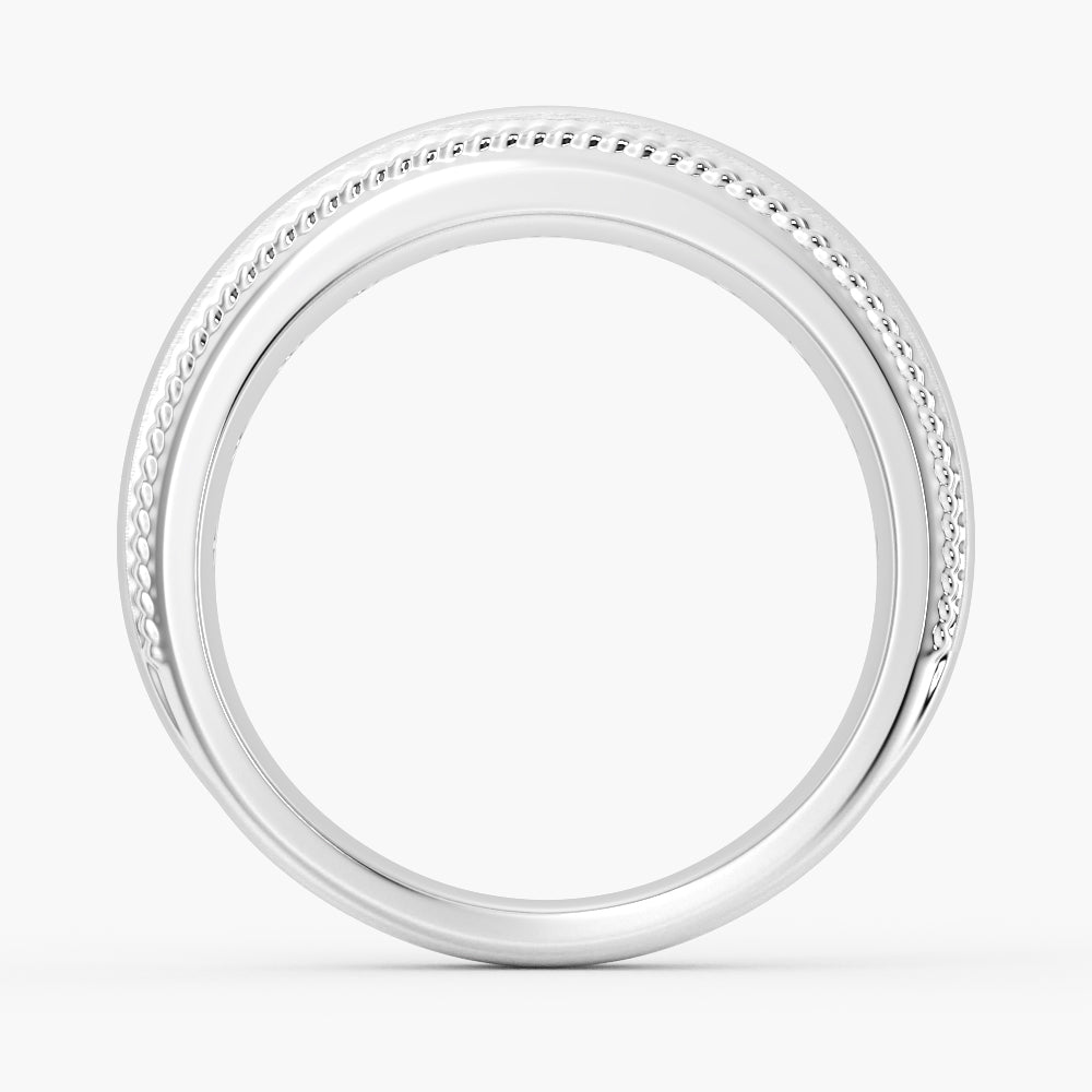 9mm Moissanite Men's Wedding Band Ring - Durable & Hypoallergenic Tungsten Carbide for Him - Perfect for Engagement, Anniversary & Everyday Wear