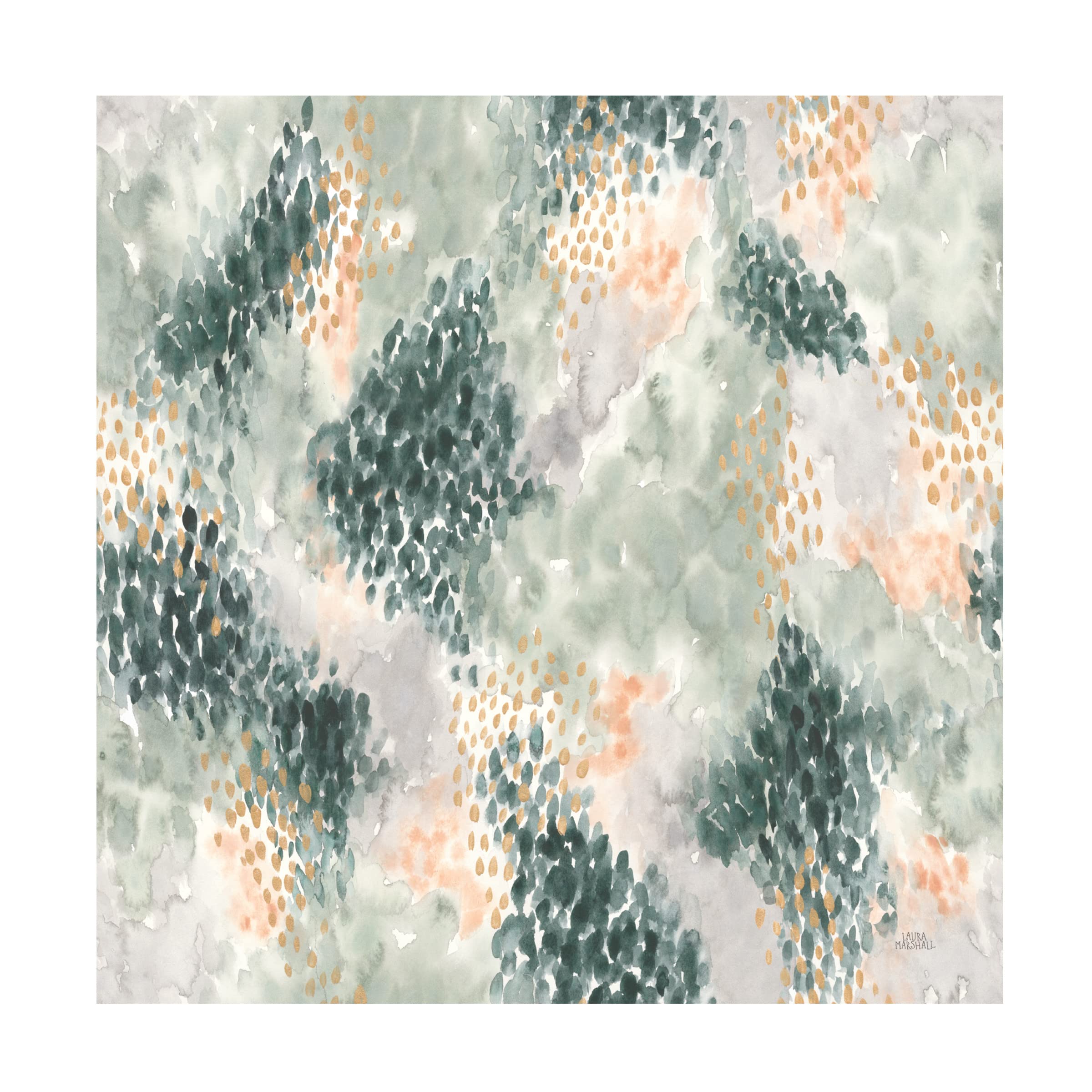 Laura Marshall 'Spring Blooms Pattern III' Canvas Wall Art - Floral Home Decor for Living Room, Bedroom & Office | Trademark Fine Art