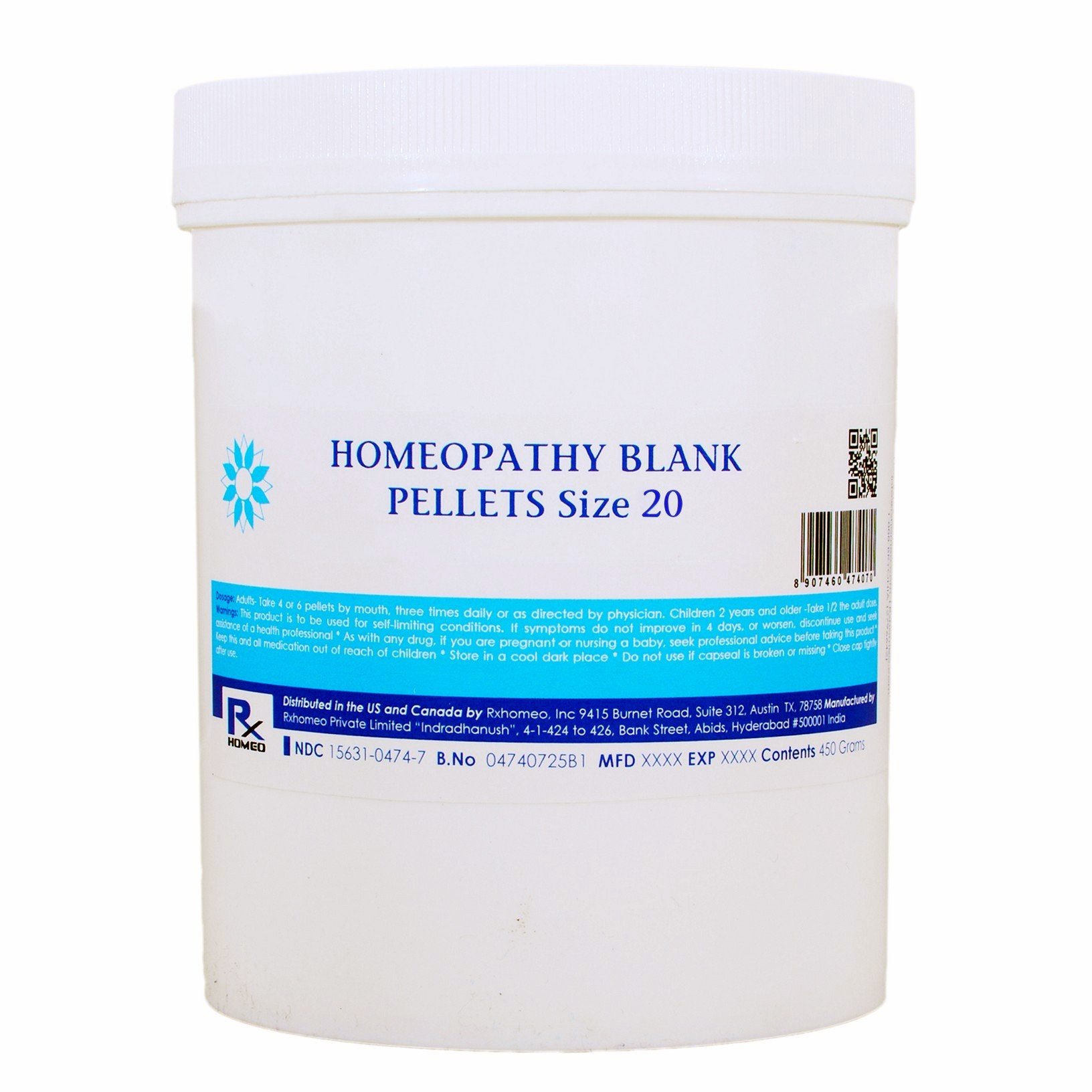 Homeopathic Sugar Globules Size 20 - USP Grade Blank Pellets for Natural Remedies | Perfect for DIY Herbal Medicine & Aromatherapy Blends
