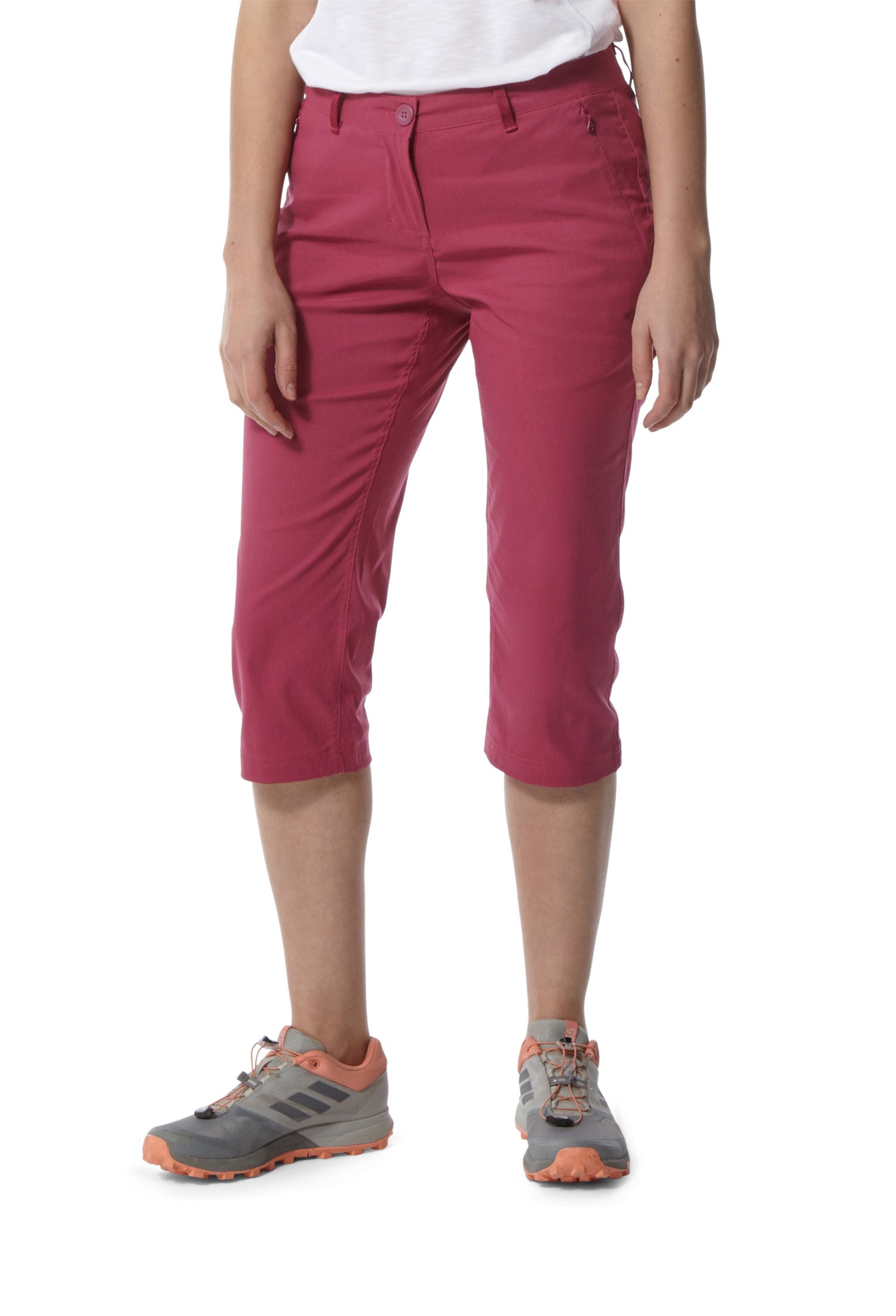 Craghoppers Kiwi Pro Crop Trousers for Women - Lightweight Hiking Pants with UPF 50+ Sun Protection - Perfect for Outdoor Adventures, Travel & Casual Wear