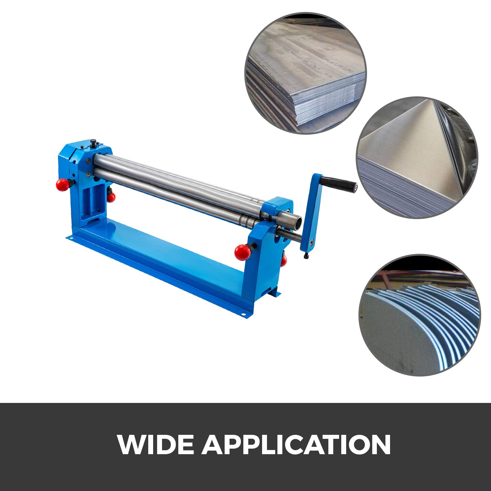 Mophorn 24 Inch Slip Roll Metal Bending Machine - 16 Gauge Steel Sheet Metal Roller with 2 Removable Rollers for Round Bending | Perfect for Metalworking, HVAC, and DIY Projects