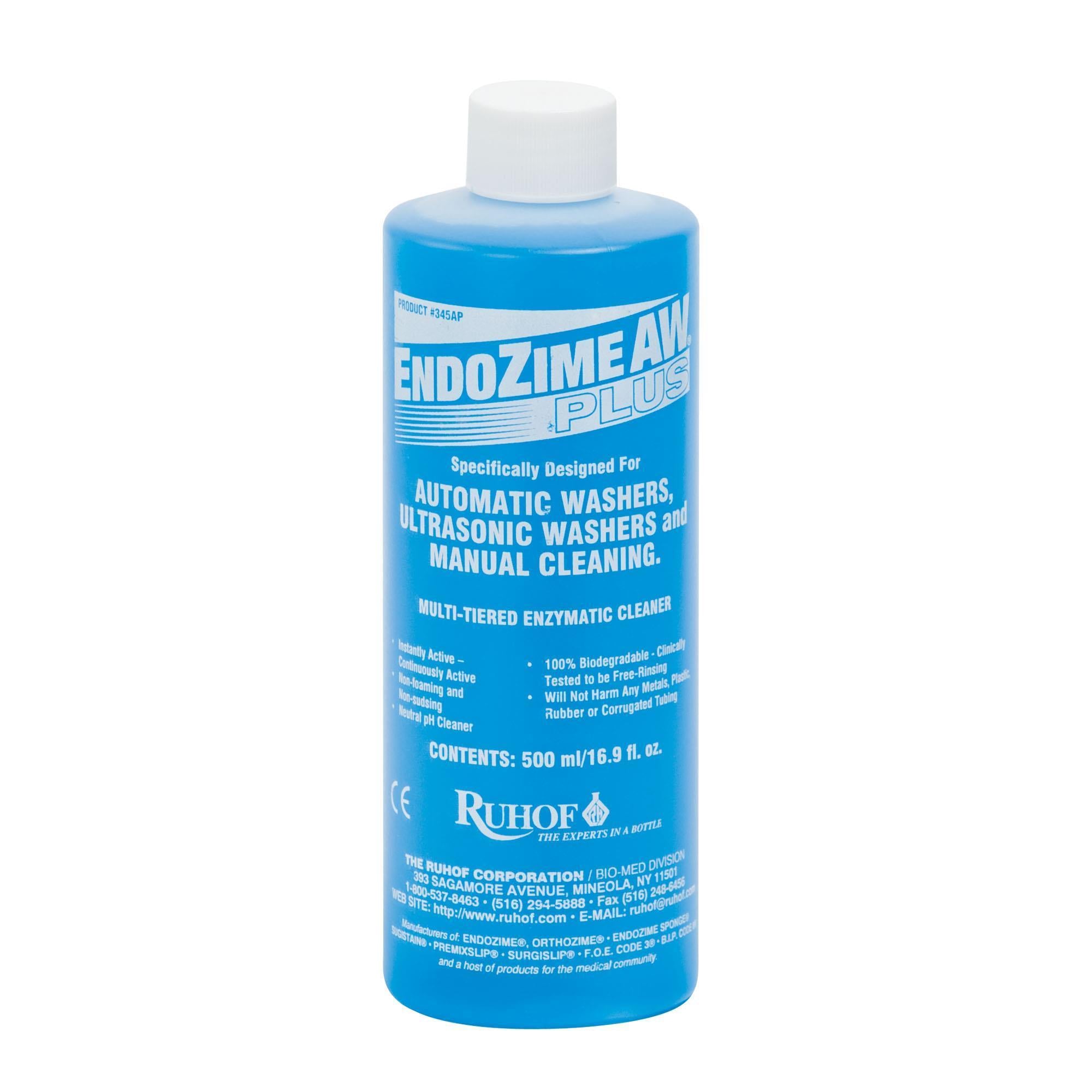 Endozime AW Plus Enzymatic Soaking Detergent - 16.9 fl oz Laundry Stain Remover for Tough Stains | Perfect for Healthcare, Hospitality & Home Use