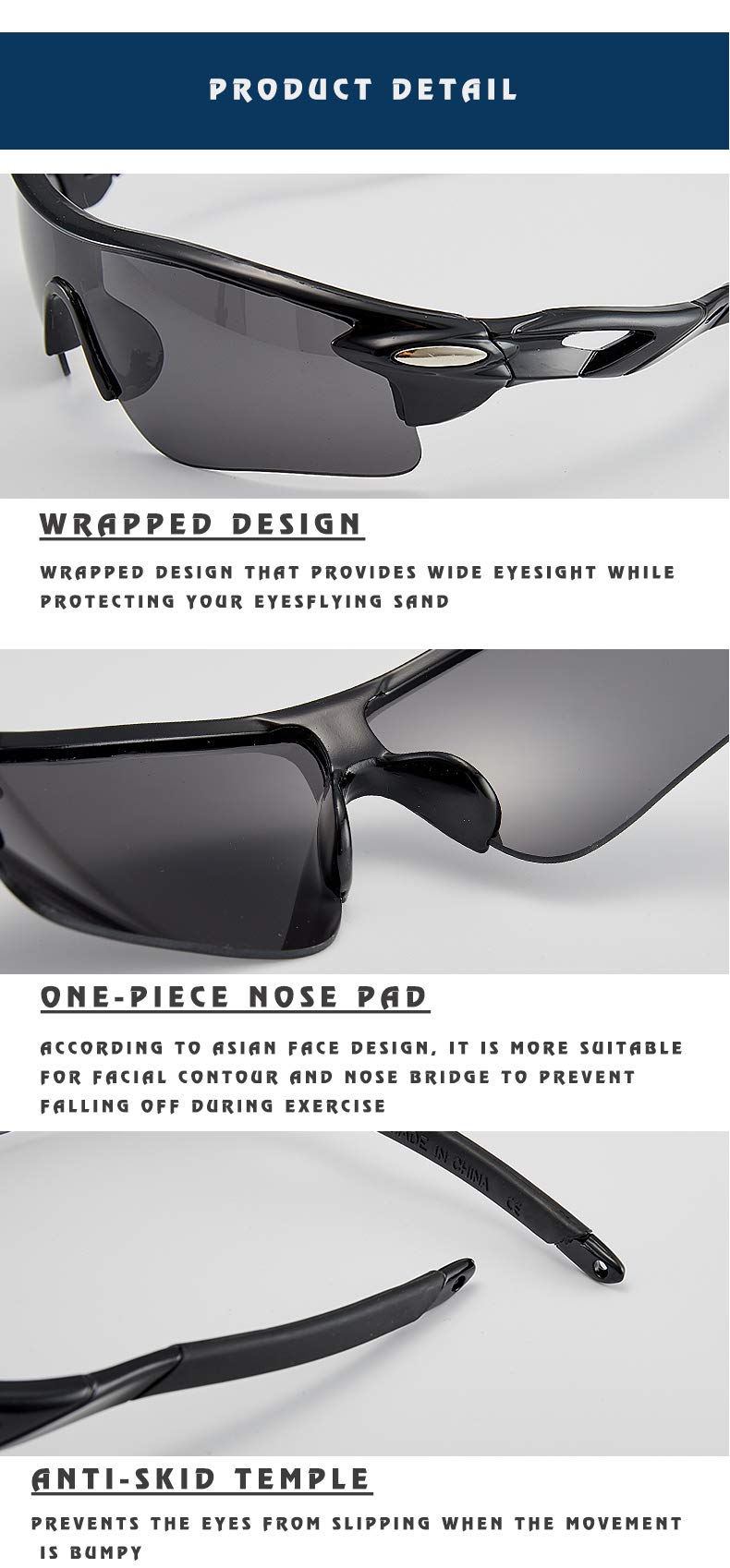UV400 Polarized Kids Sunglasses for Boys & Girls Ages 3-12 - Baseball, Softball, Cycling & Golf Sunglasses for Youth - Perfect for Outdoor Sports & Summer Activities