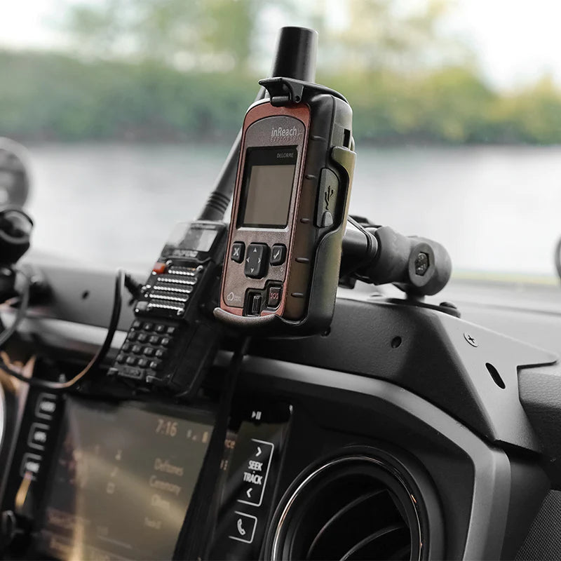 RAM HOL GA48U Garmin eTrex 10 20 30 GPS Mount Cradle - Secure Motorcycle Bike ATV Handlebar Mount for Outdoor Hiking Camping Navigation