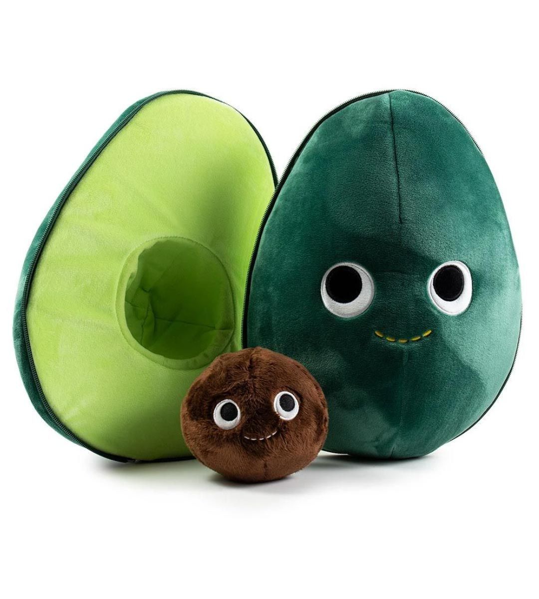 Eva the Avocado Plush Toy - Soft & Cute Avocado Stuffed Animal from Yummy World Collection | Perfect Gift for Kids, Home Decor & Kawaii Lovers
