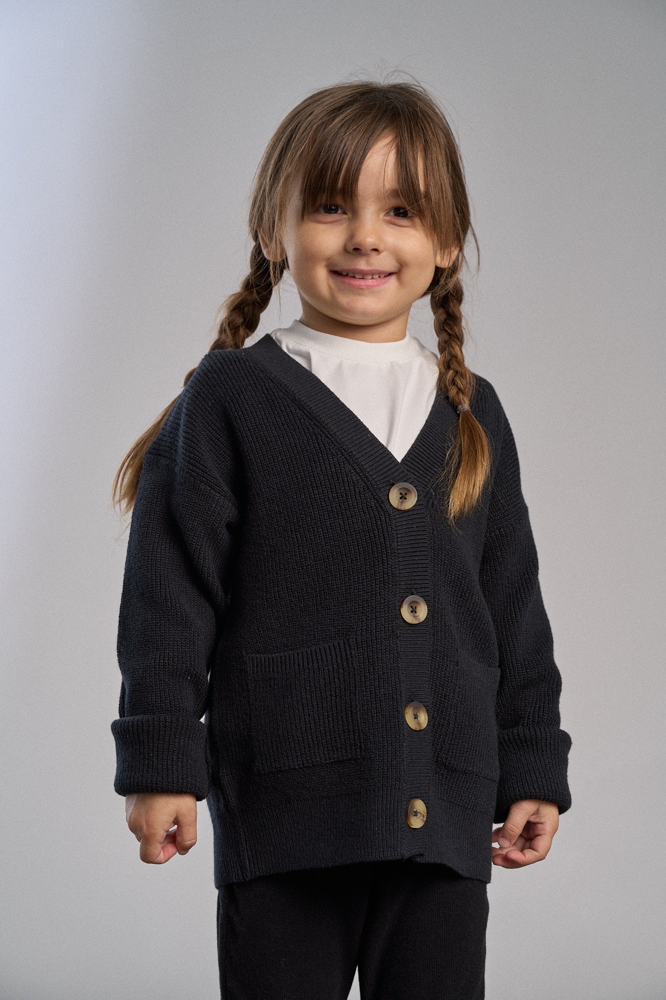 Soft Black Knit Cardigan for Women - Cozy Lightweight Sweater for Fall & Winter | Perfect for Layering, Office Wear & Casual Outfits