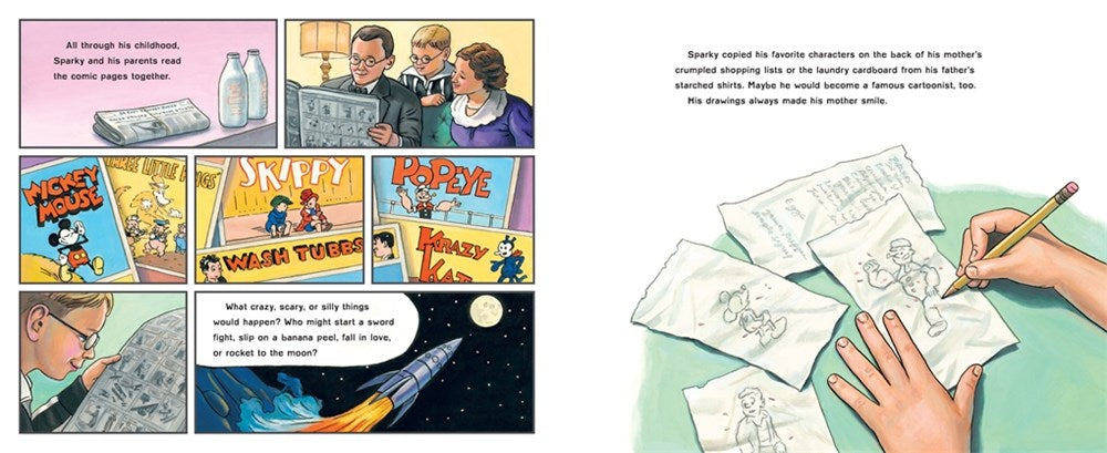 Born to Draw Comics: The Story of Charles Schulz and the Creation of Peanuts - Biography Book for Comic Lovers & Peanuts Fans - Perfect Gift for Artists and Cartoon Enthusiasts