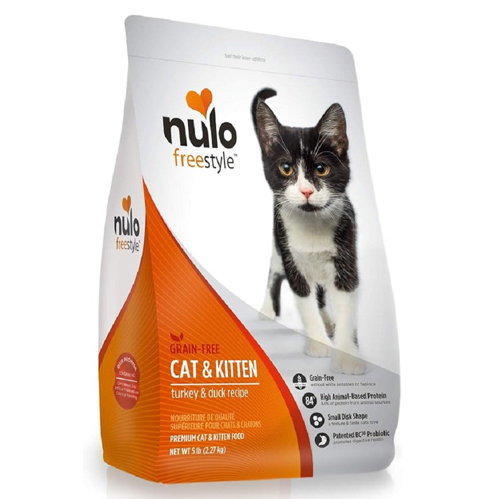 FreeStyle Grain-Free Turkey & Duck Dry Cat Food for Kittens & Adults - High Protein, Natural Ingredients for Healthy Digestion & Shiny Coat - Perfect for Indoor & Outdoor Cats
