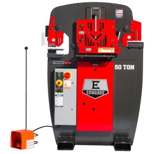 50 Ton Ironworker Machine - Heavy Duty Metal Fabrication Equipment for Cutting, Punching & Bending | Perfect for Metal Workshops, Construction Sites & Industrial Manufacturing