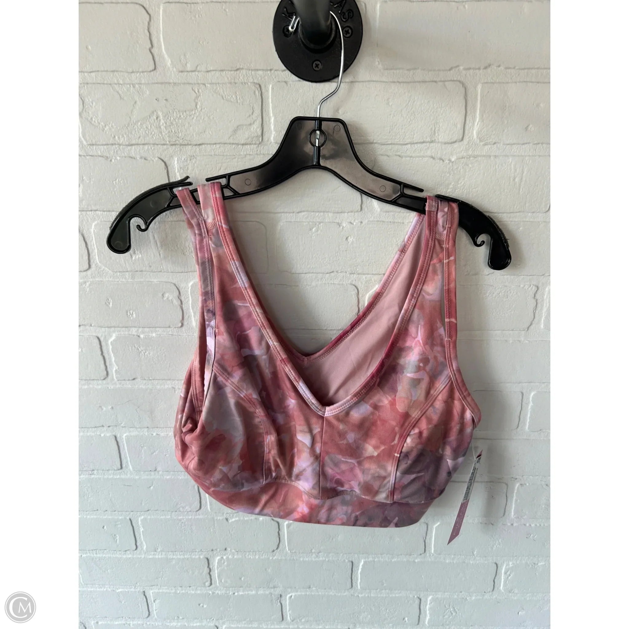 All In Motion Women's High Support Athletic Sports Bra - Orange & Pink, Size XL - Perfect for Running, Yoga & Gym Workouts