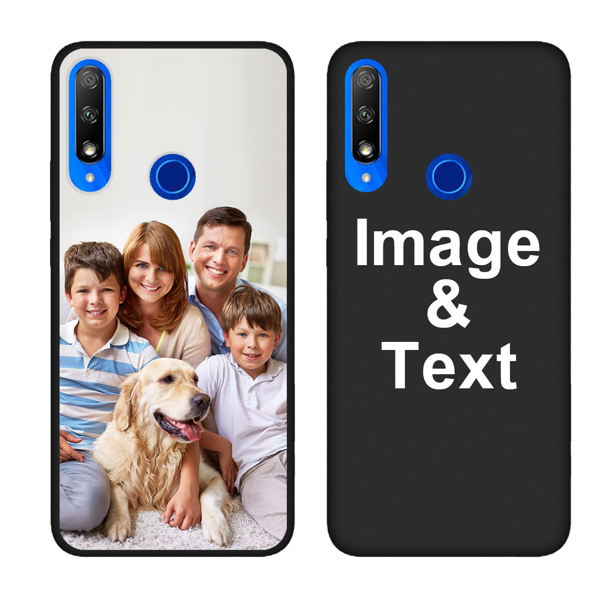Custom Huawei Honor 9X Phone Case with Personalized Picture - Shockproof Silicone Protective Cover in Black | Soft Candy Design for Christmas & Birthday Gifts | Perfect for Daily Use, Travel & Special Occasions