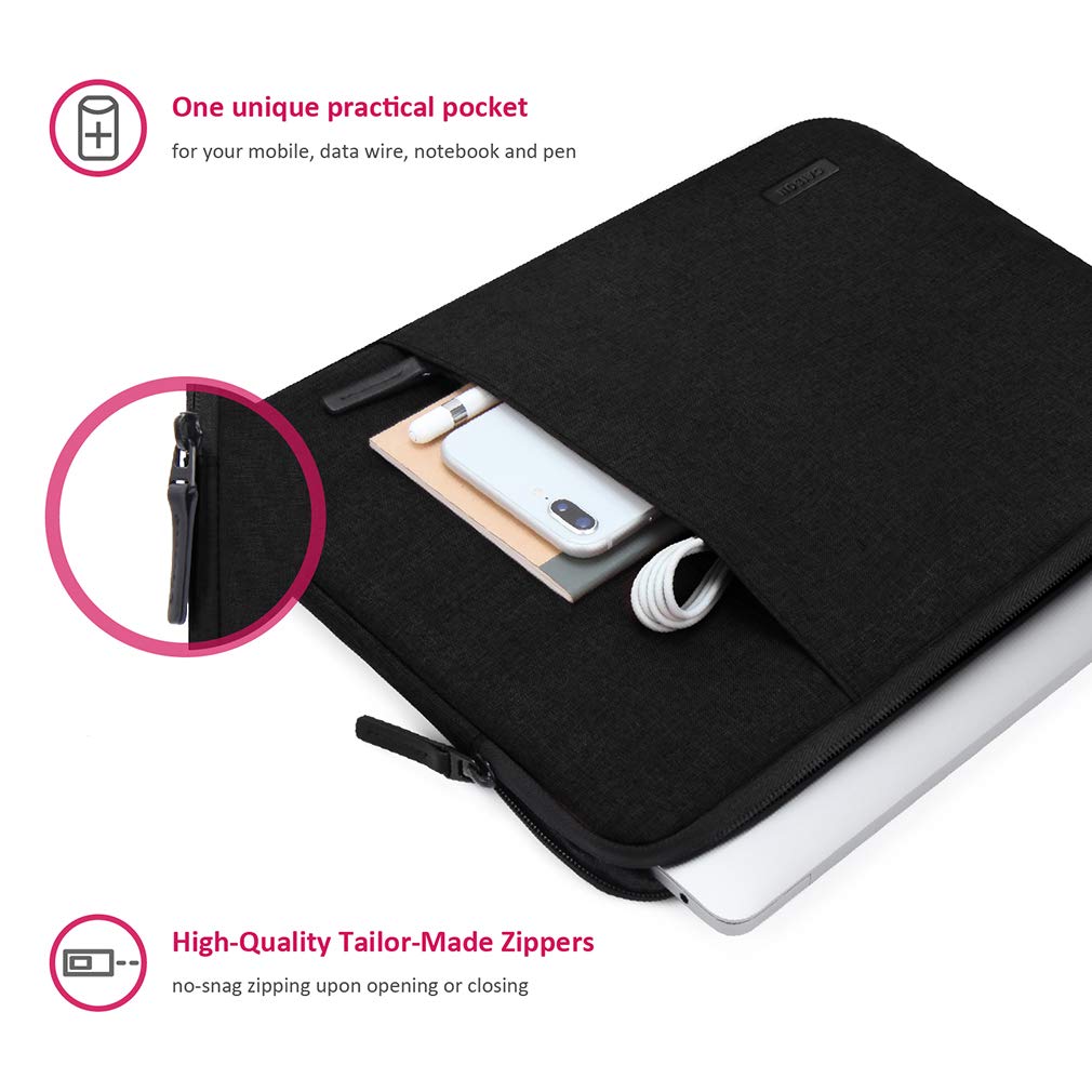 CAISON 13.3 Inch Laptop Sleeve Case - Waterproof & Slim Protective Cover for 13.6