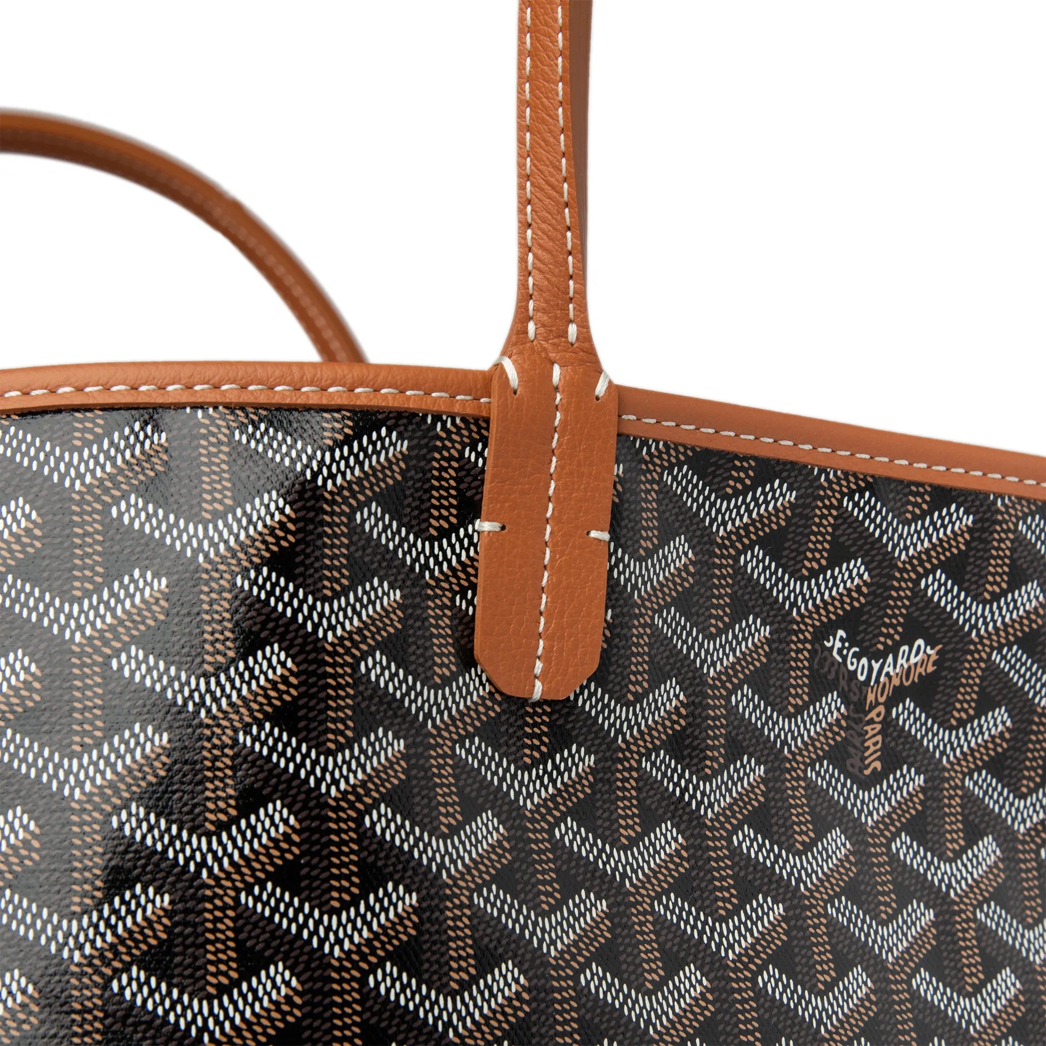 Goyard Saint Louis PM Tote Bag - Black & Tan Luxury Handbag for Women | Perfect for Work, Travel & Everyday Use