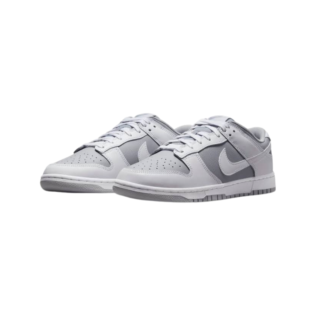 Nike Dunk Low Retro Sneakers - Wolf Grey & White Colorway | Men's & Women's Casual Shoes for Streetwear & Everyday Fashion
