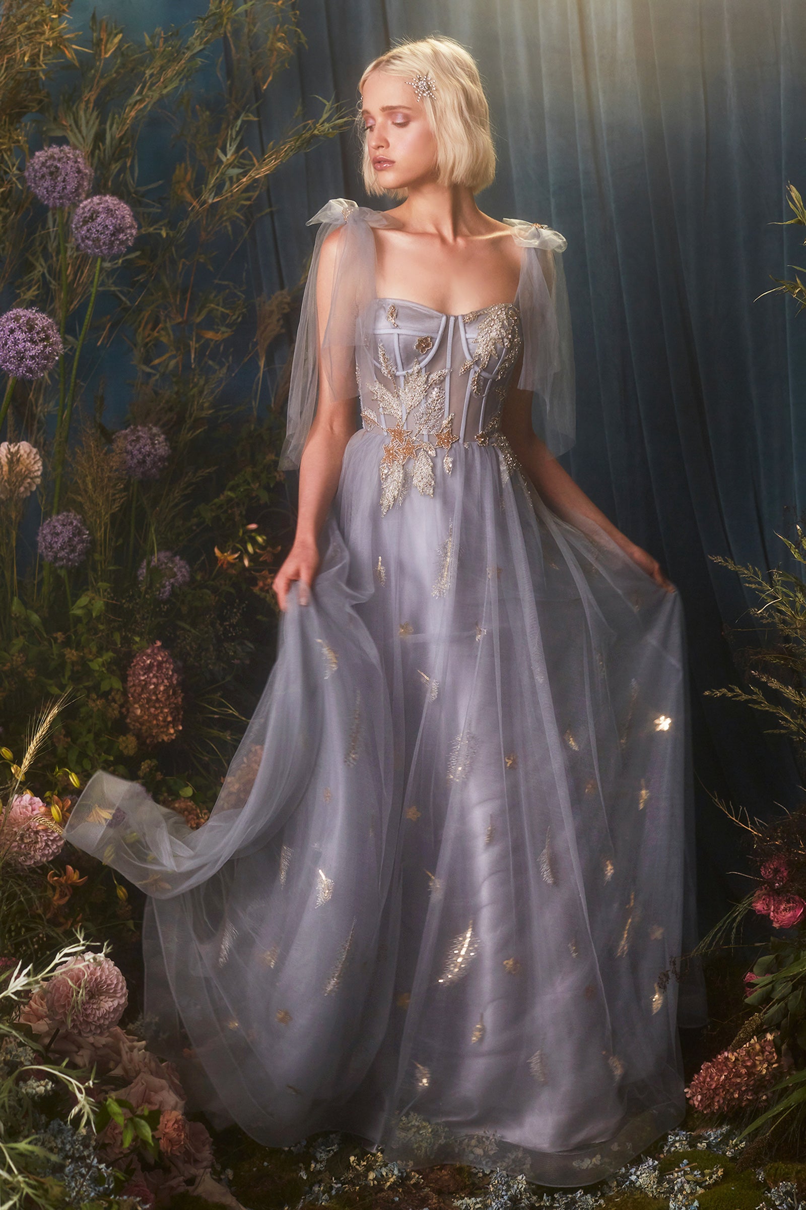 Andrea & Leo Star of My Eye Corset Tulle A-Line Wedding Dress - Elegant Bridal Gown for Church Ceremony, Garden Wedding & Reception