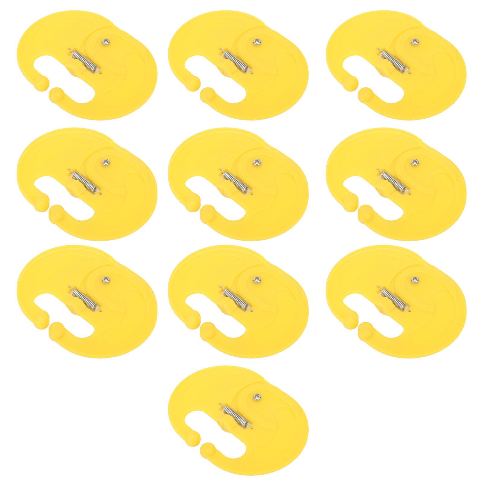 10 Pcs High-Strength Spring Lock Calf Weaner - PP Material Nose Thorn for Milk Sucking Prevention | Durable Weaning Equipment for Dairy Farms & Livestock Management