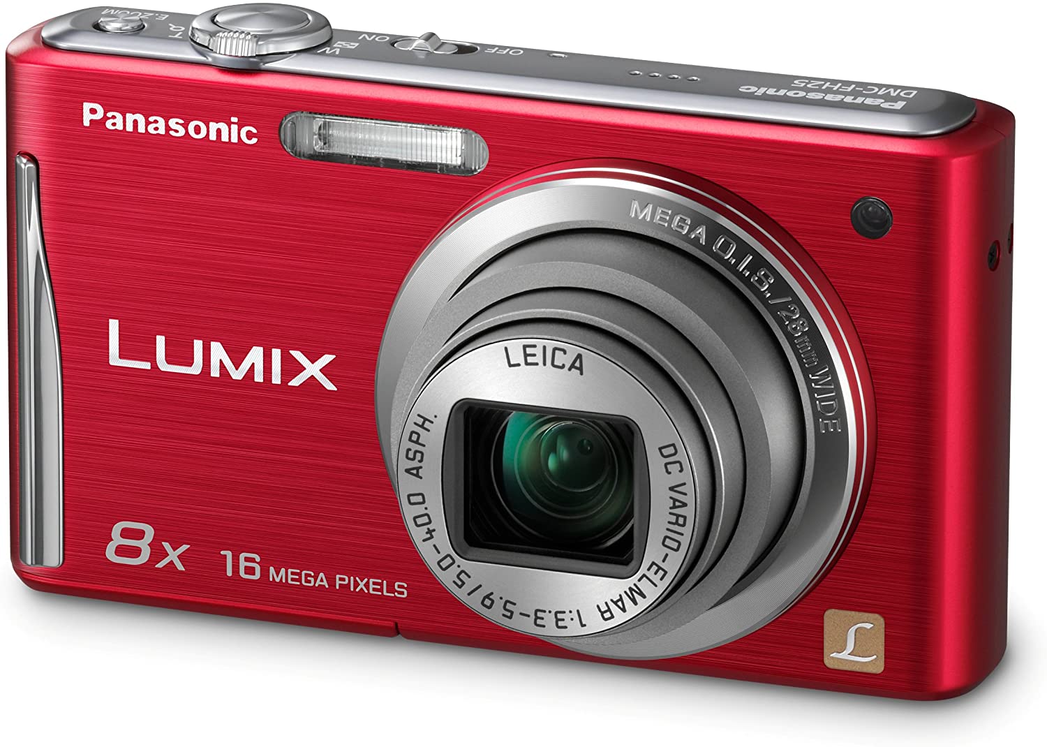 Panasonic Lumix DMC-FH25 16.1MP Digital Camera with 8x Optical Zoom, 2.7