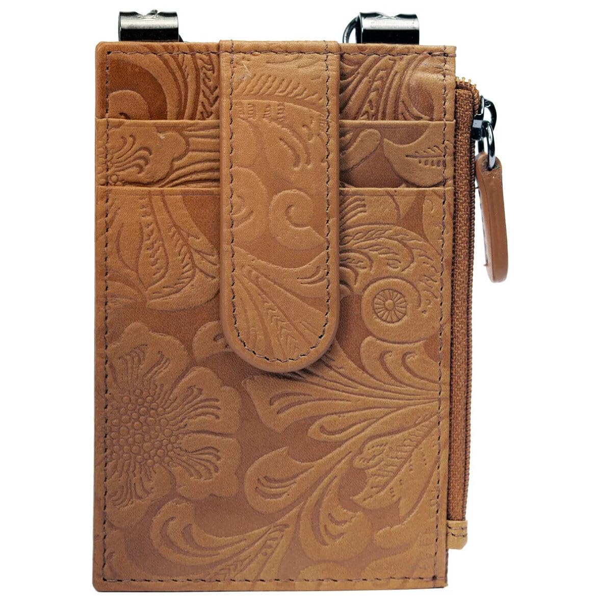 Genuine Leather Slim Minimalist RFID Blocking Wallet for Men & Women - Holds Multiple Cards & Cash - Travel & Everyday Use - Anti-Theft Design (Toffee Brown) - Perfect for Business, Commuting & Secure Travel