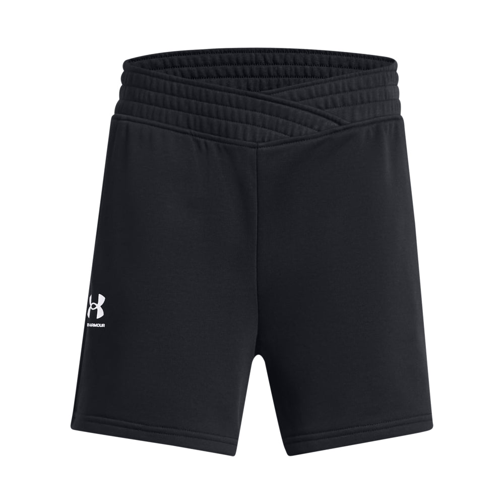Under Armour Youth Rival Crossover Shorts for Girls - Breathable Athletic Running Shorts with Side Pockets - Perfect for Basketball, Soccer & Gym Workouts