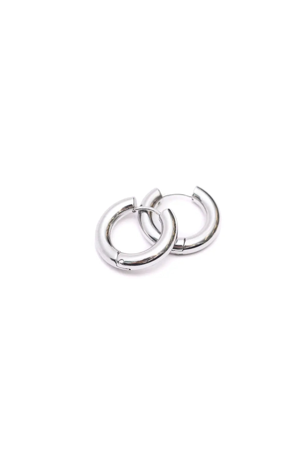 Back to Basics Silver Huggie Earrings for Women - Minimalist Hoop Earrings for Everyday Wear & Special Occasions