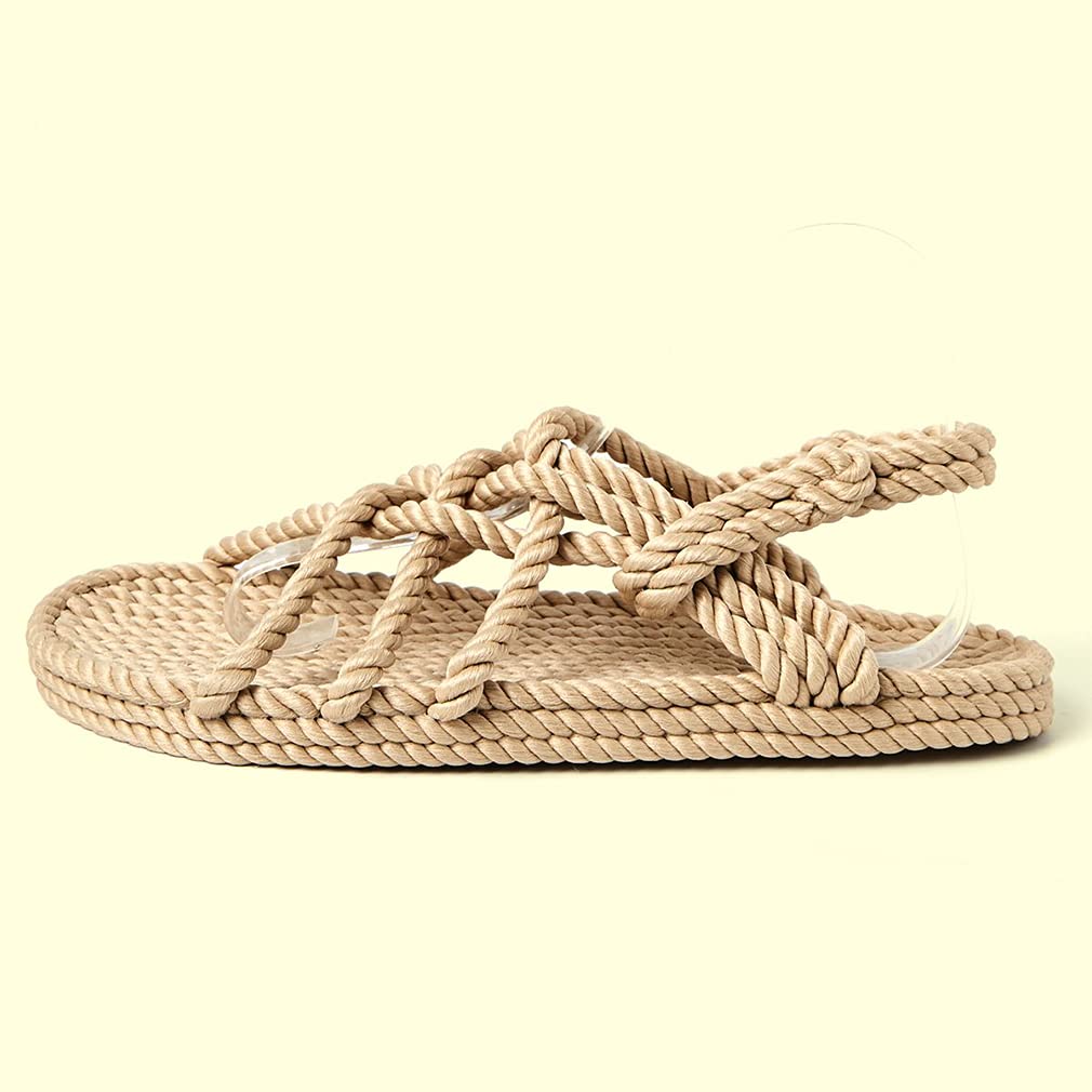 Huntarry Women's Lace Up Espadrilles Thong Sandals - Comfortable Casual Walking Shoes with Soft Sole | Perfect for Beach, Vacation & Summer Outfits