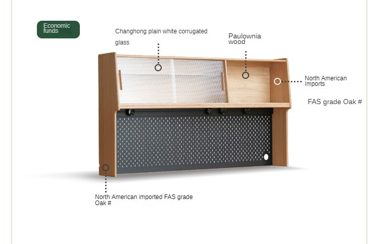 Solid Oak Wood Locker - Multi-Functional Storage Cabinet with Shelves & Drawers - Perfect for Entryway, Bedroom, or Office Organization