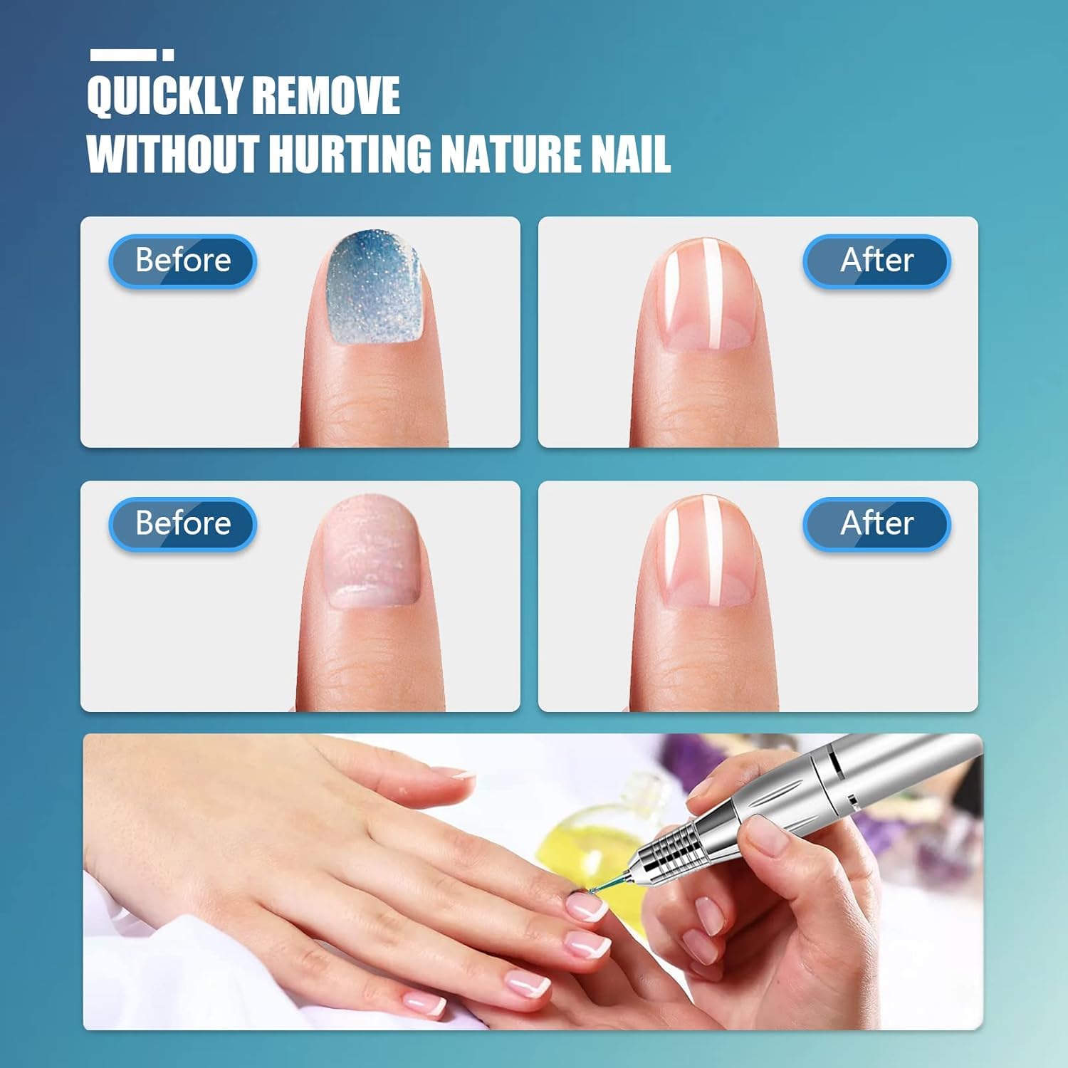 14pcs Professional Nail Drill Bits Set - 3/32'' Diamond & Carbide Cuticle Remover for Electric Manicure, Acrylic & Gel Nails - Perfect for Salon & Home Nail Care, Pedicures & DIY Nail Art