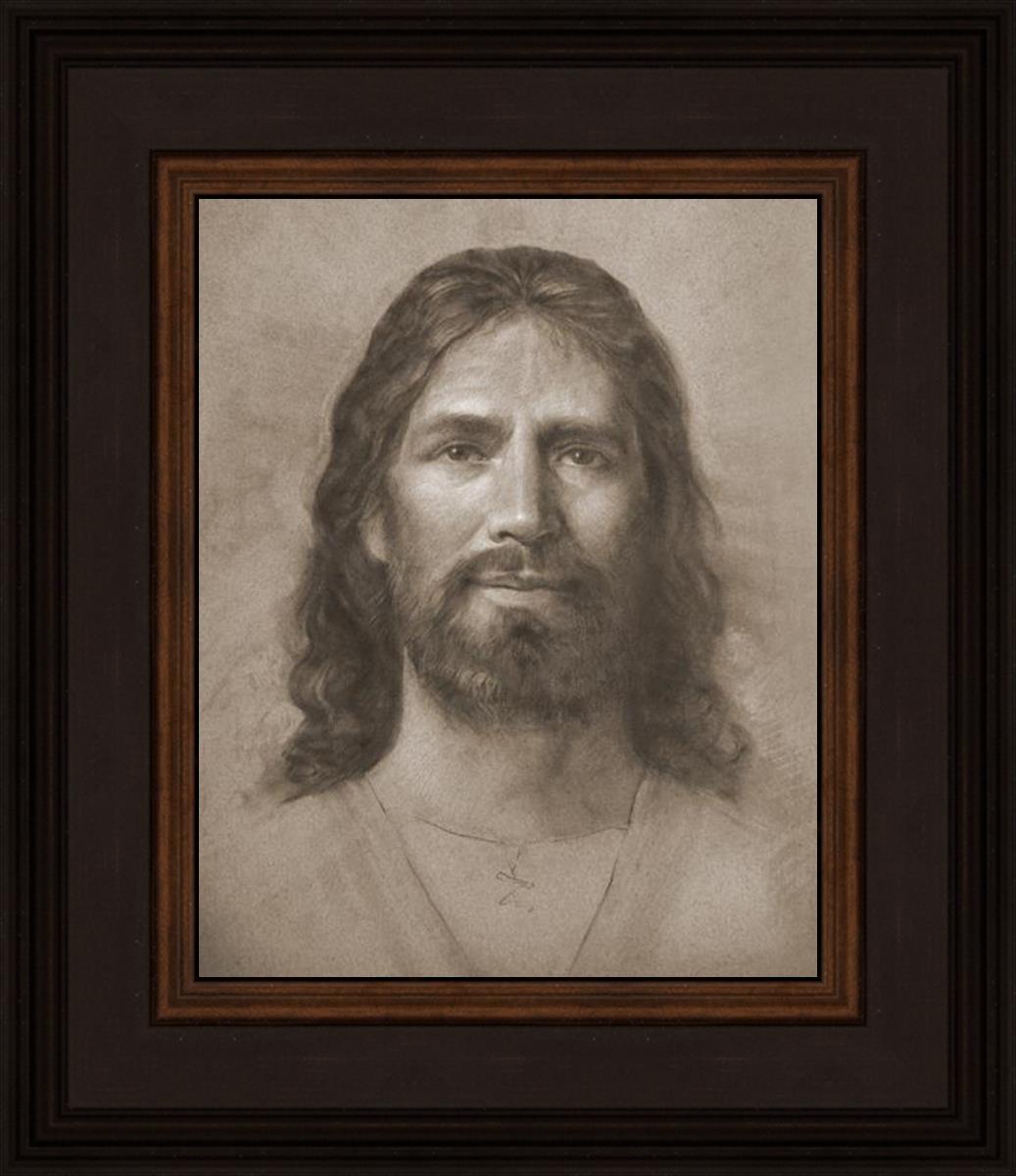 Christ Head Study - Religious Artwork for Home Decor, Church Display & Spiritual Inspiration
