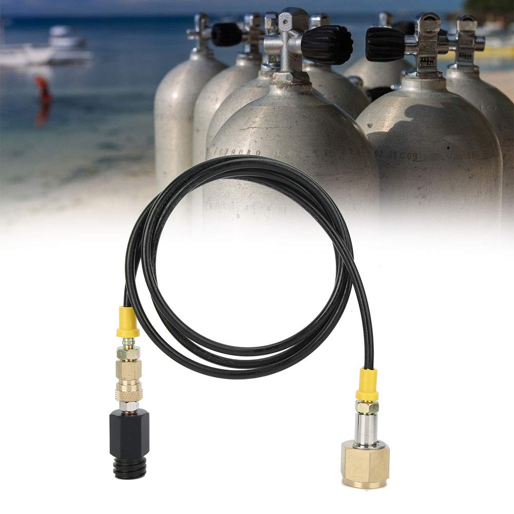 1.5M W21.8-14 DIN477 CO2 Tank Adapter Soda High Pressure Hose Kit for SodaStream - Home & Office Carbonation Accessories - Perfect for DIY Sparkling Water & Soda Making